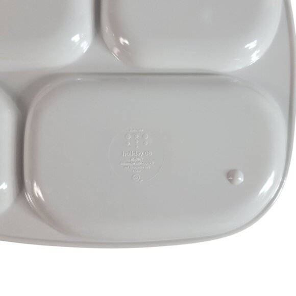 Target Holiday 08 Melamine Divided Plates Set of 4 Halloween Thanksgiving Xmas - Picture 14 of 16